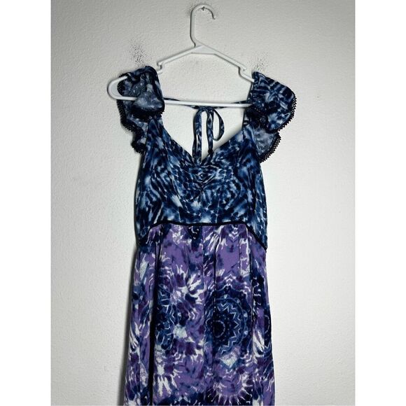 Sofia Jeans by Sofia Vergara Women's Tiered Maxi Dress with Back Tie Neck Sz XS - Picture 4 of 16